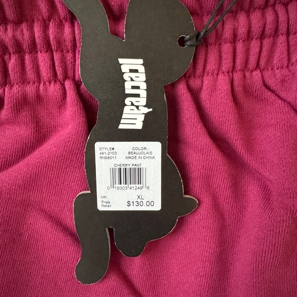 ICE CREAM Billionaire Boys Club XL Beaujolais Cherry Pant Sweatpants Joggers - Picture 12 of 12